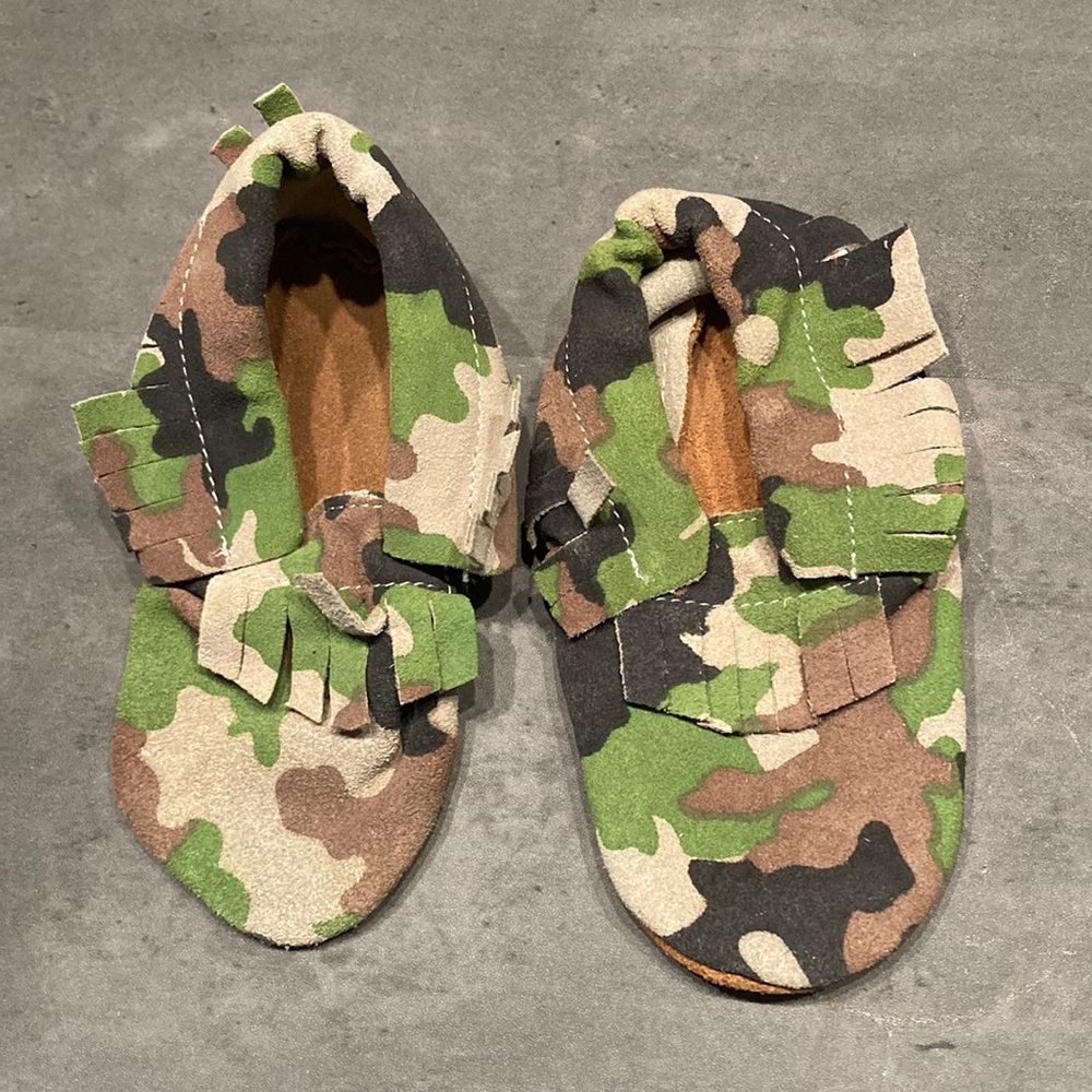 Suede moccasins